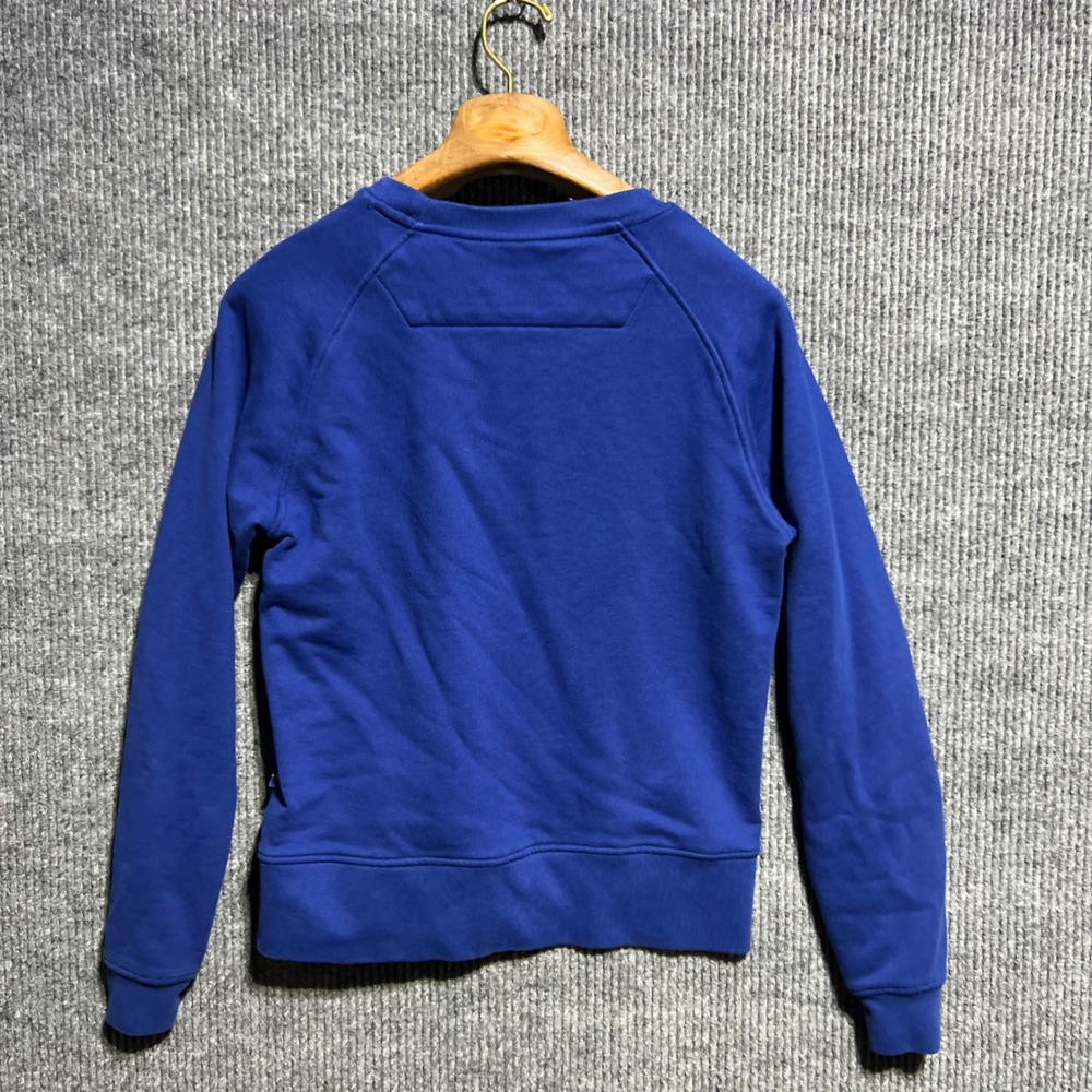 Fjallraven Greenland Sweatshirt Womens Small Blue Raglan Sleeve Crew Neck Logo - Picture 9 of 10